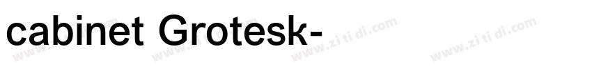cabinet Grotesk字体转换